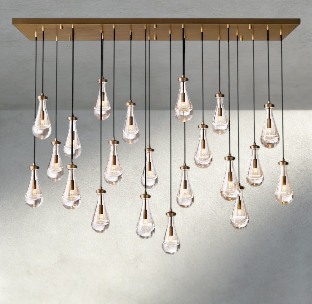 Rain Rectangular Chandelier 54", 72"-Briglighting