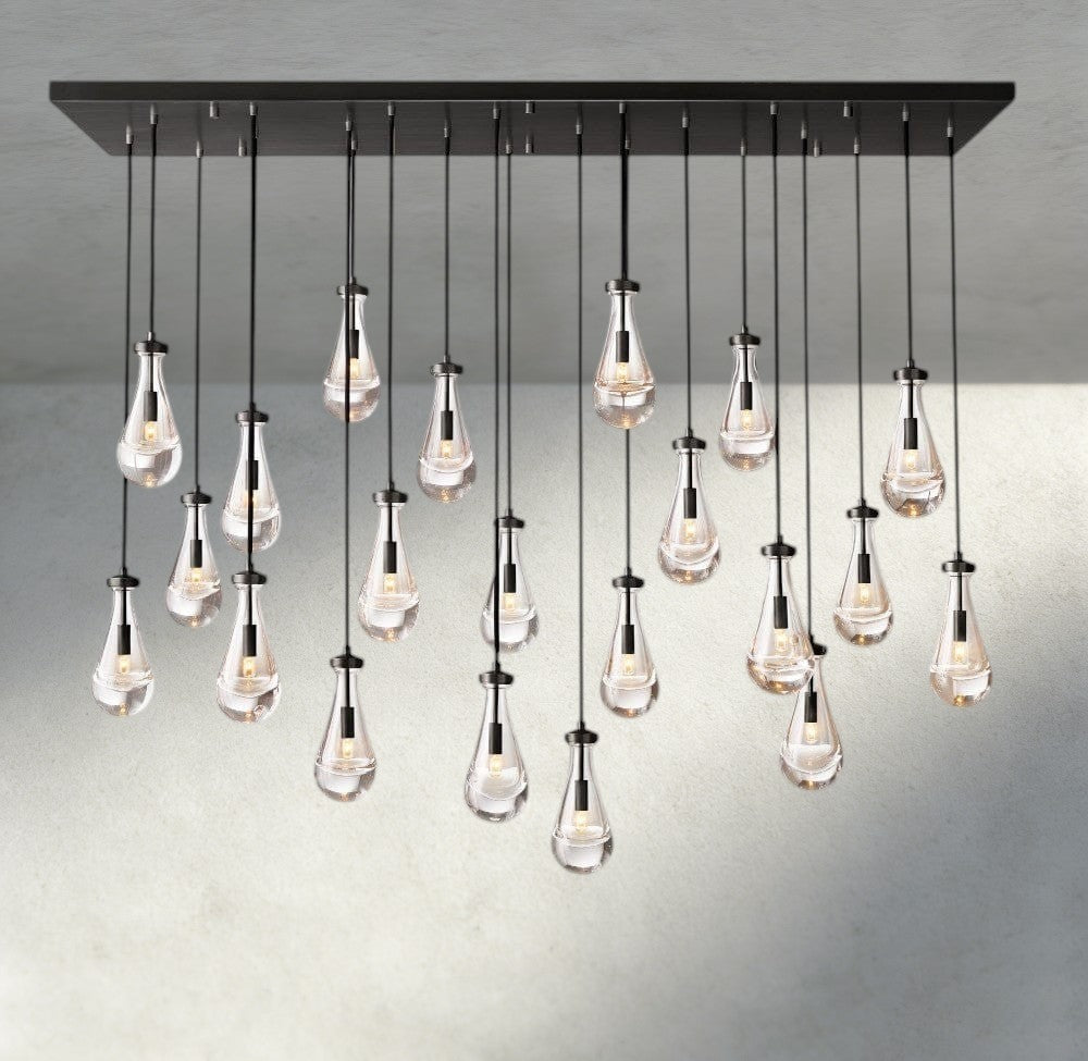 Rain Rectangular Chandelier 54", 72"-Briglighting
