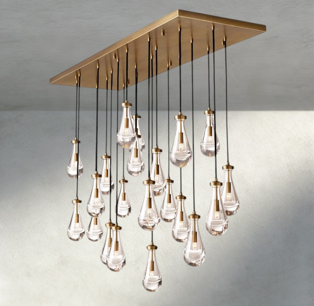 Rain Rectangular Chandelier 54", 72"-Briglighting
