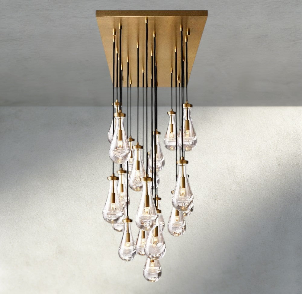 Rain Rectangular Chandelier 54", 72"-Briglighting
