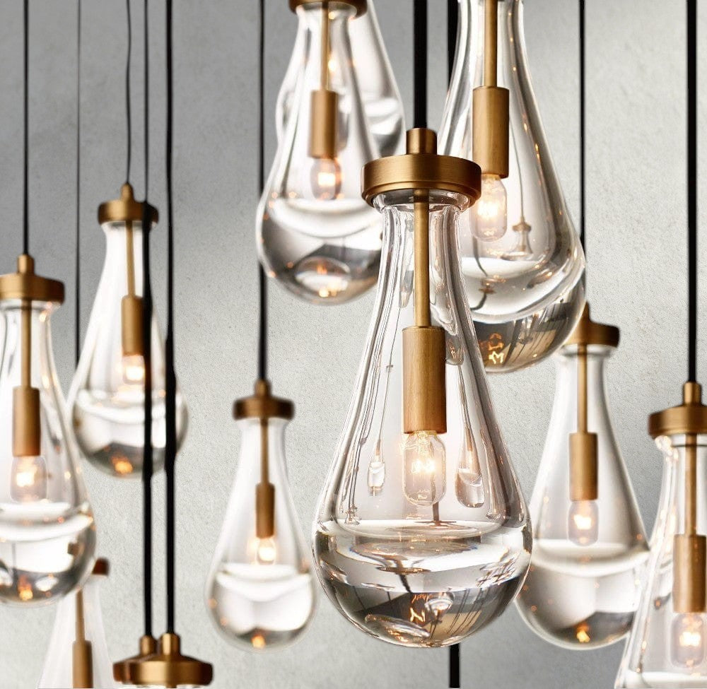 Rain Rectangular Chandelier 54", 72"-Briglighting