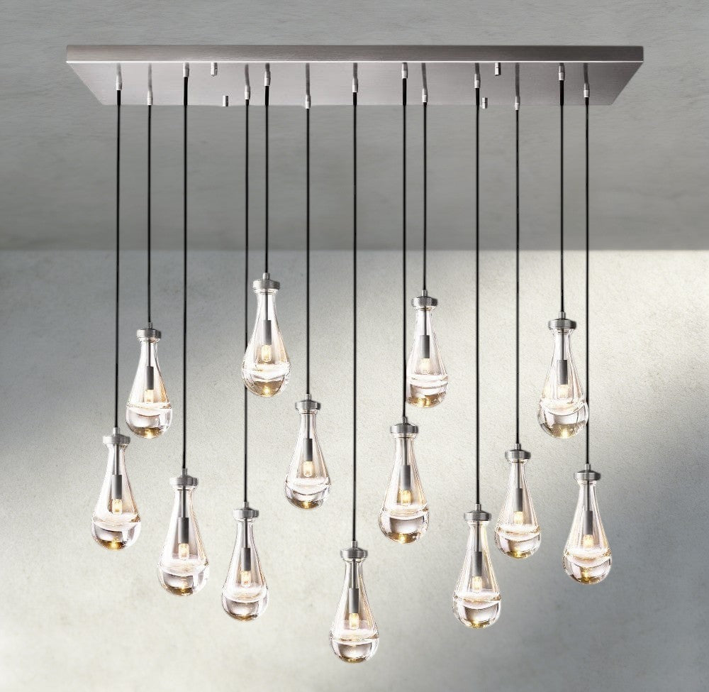 Rain Rectangular Chandelier 54", 72"-Briglighting