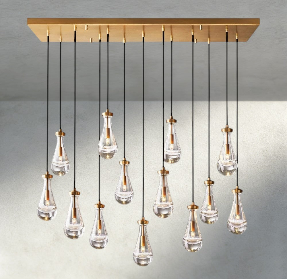 Rain Rectangular Chandelier 54", 72"-Briglighting