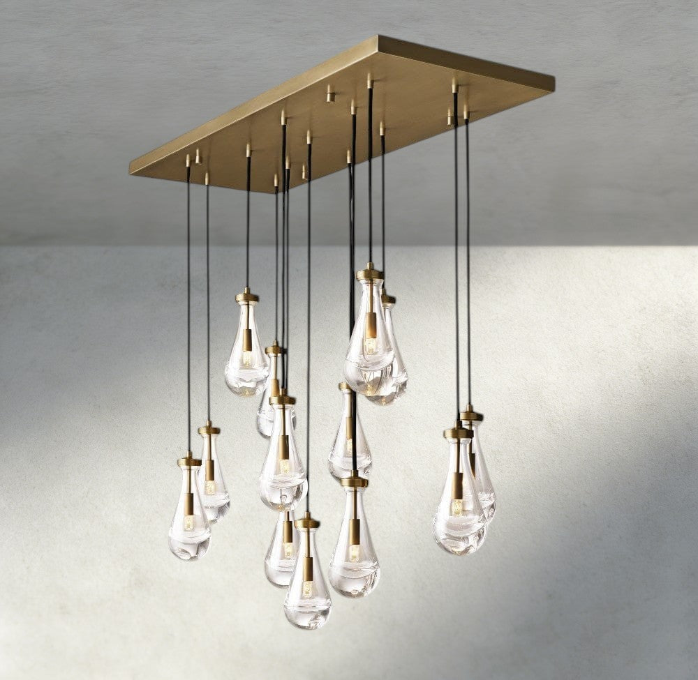 Rain Rectangular Chandelier 54", 72"-Briglighting