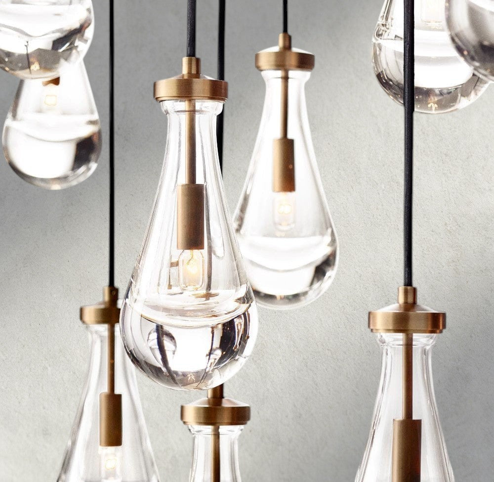 Rain Rectangular Chandelier 54", 72"-Briglighting