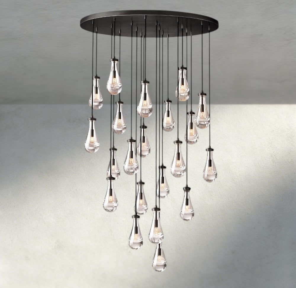 Rain Round Chandelier 18", 36", 47", 60"-Briglighting