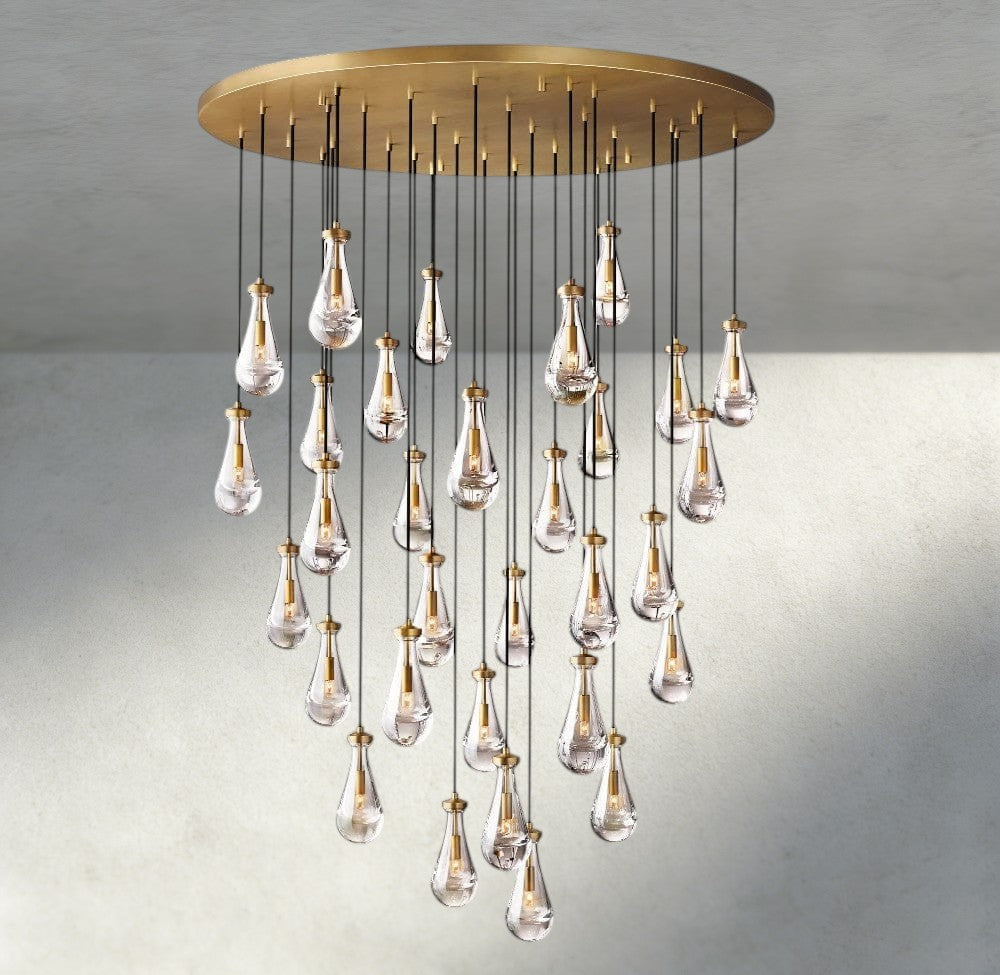 Rain Round Chandelier 18", 36", 47", 60"-Briglighting