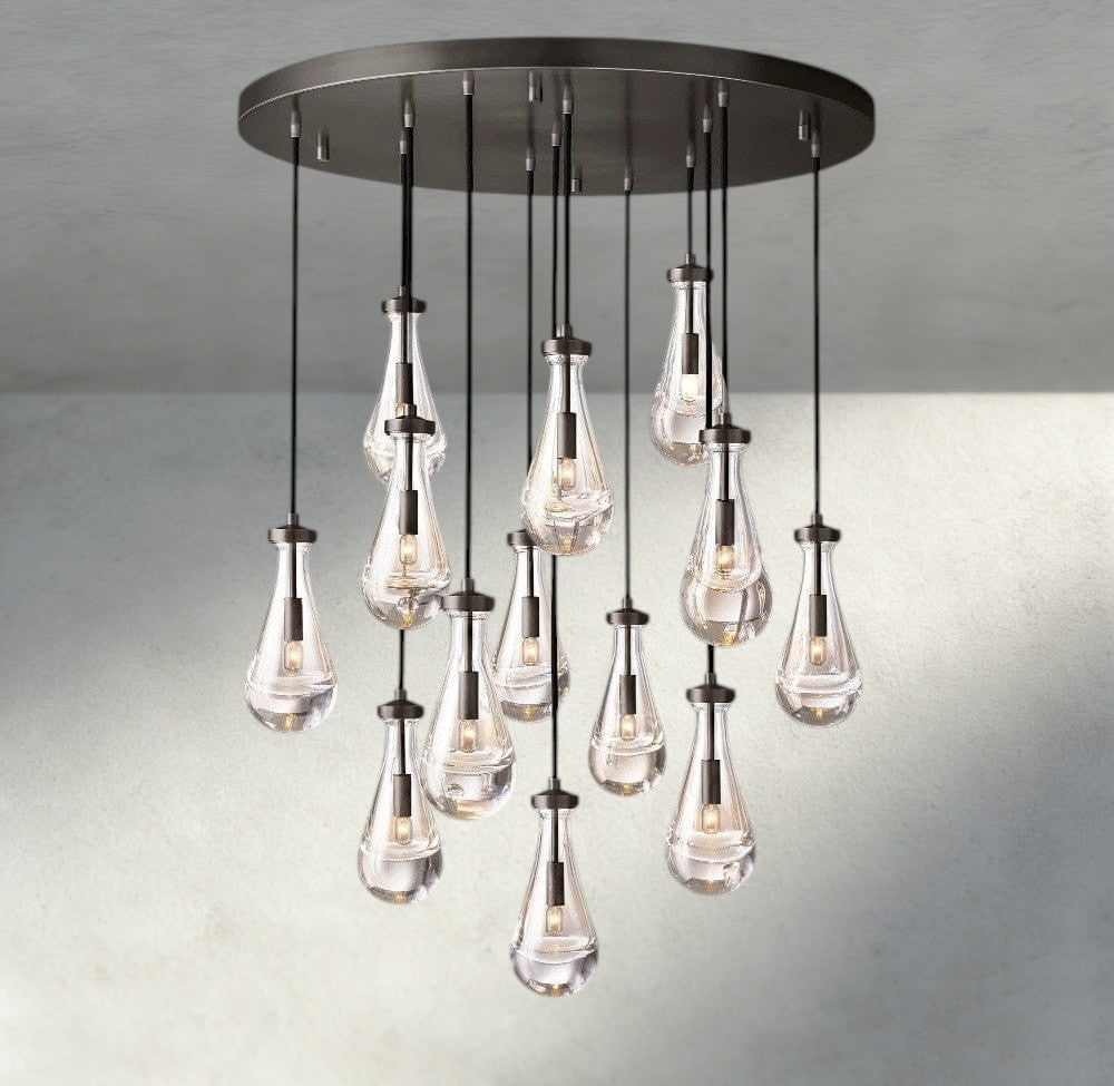 Rain Round Chandelier 18", 36", 47", 60"-Briglighting