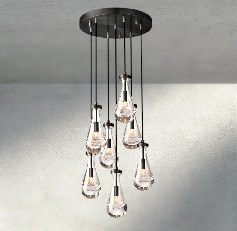 Rain Round Chandelier 18", 36", 47", 60"-Briglighting