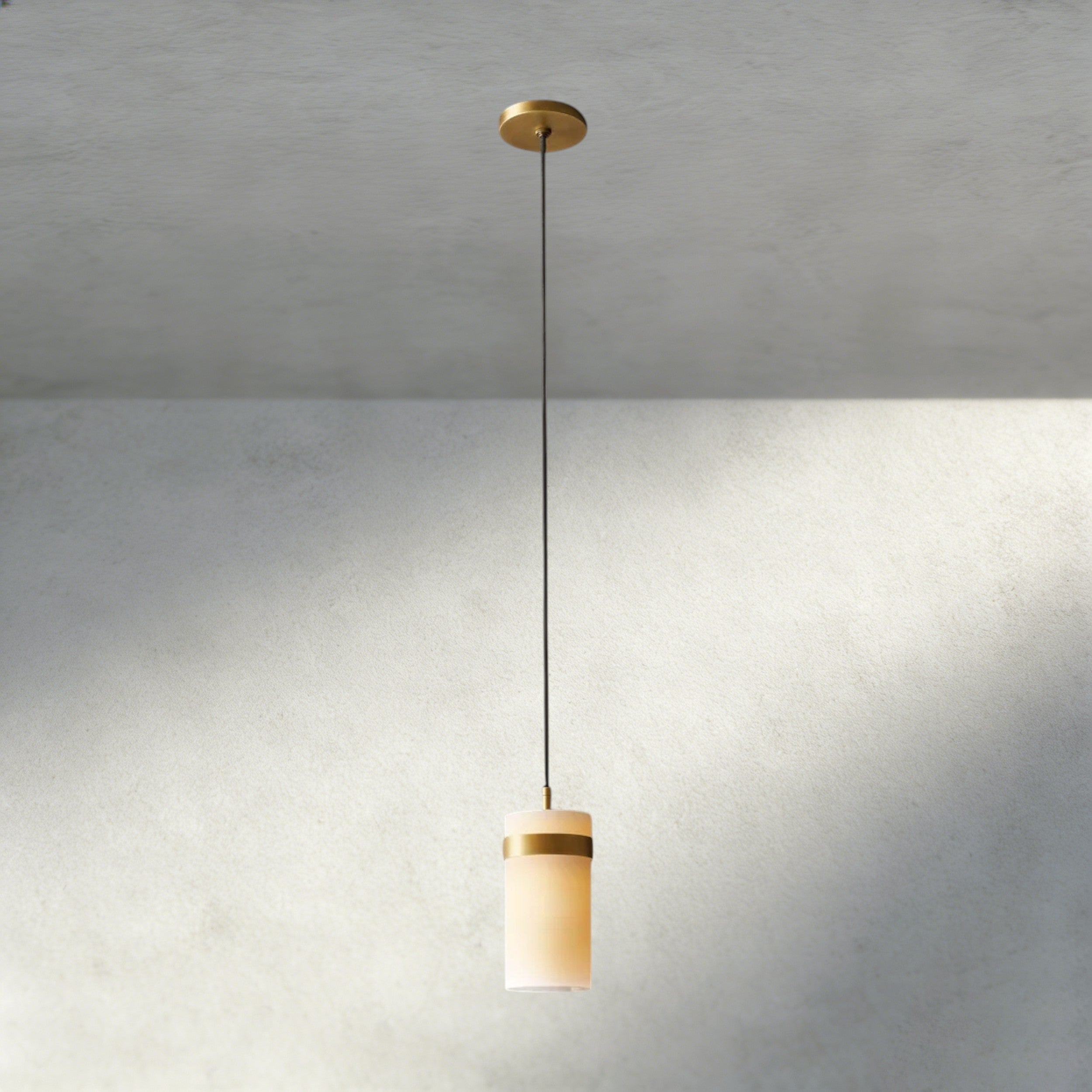 Ravelle Milk Glass Pendant 5", 8", 10", 12"-Pendant Lamp-Briglighting