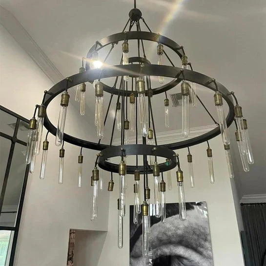 Retro-Inspired Metal Pendant Light Chandelier for Living Room/Bedroom/Staircase/Villa-Briglighting