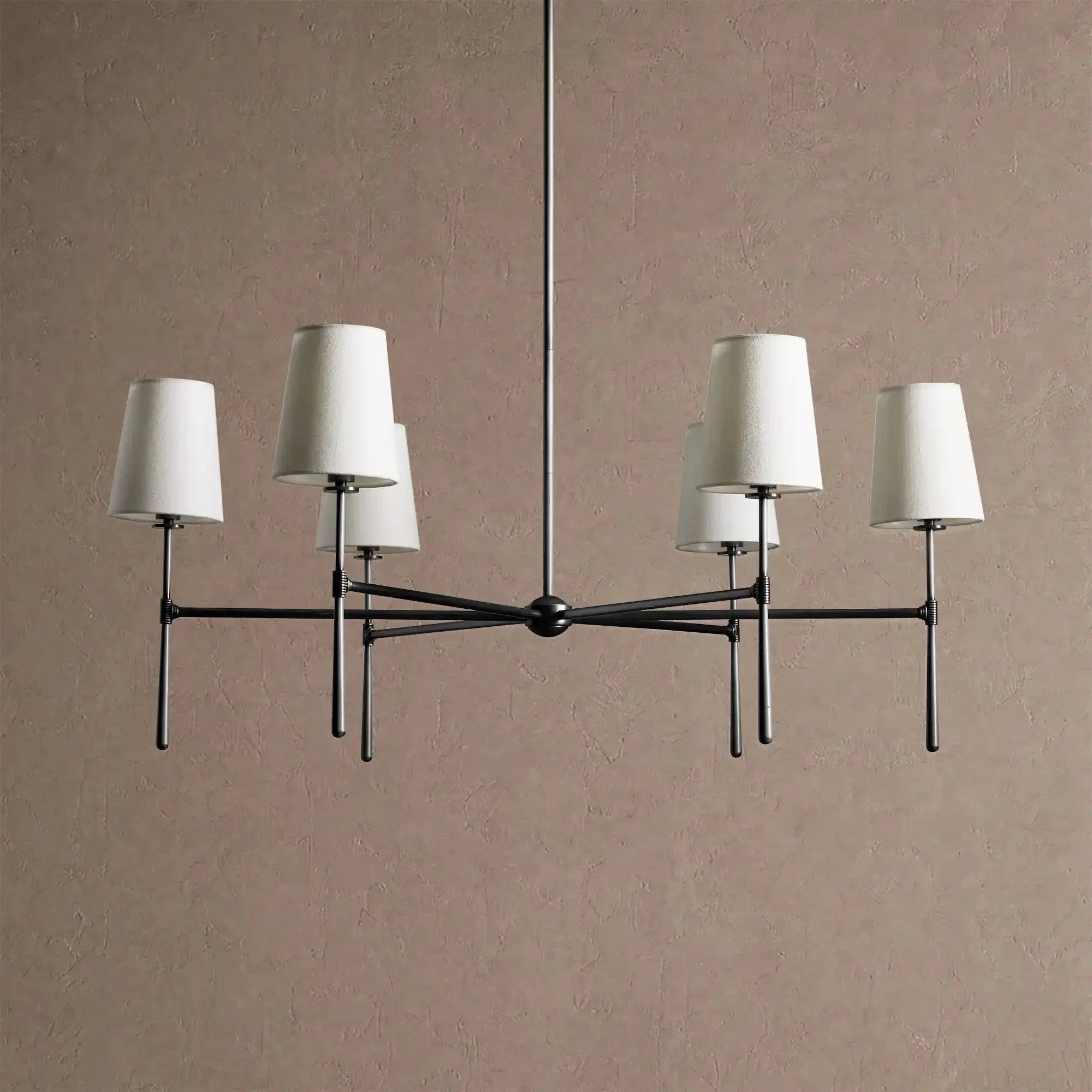 Rhodas Round Chandelier - 5-LightBlackBriglighting