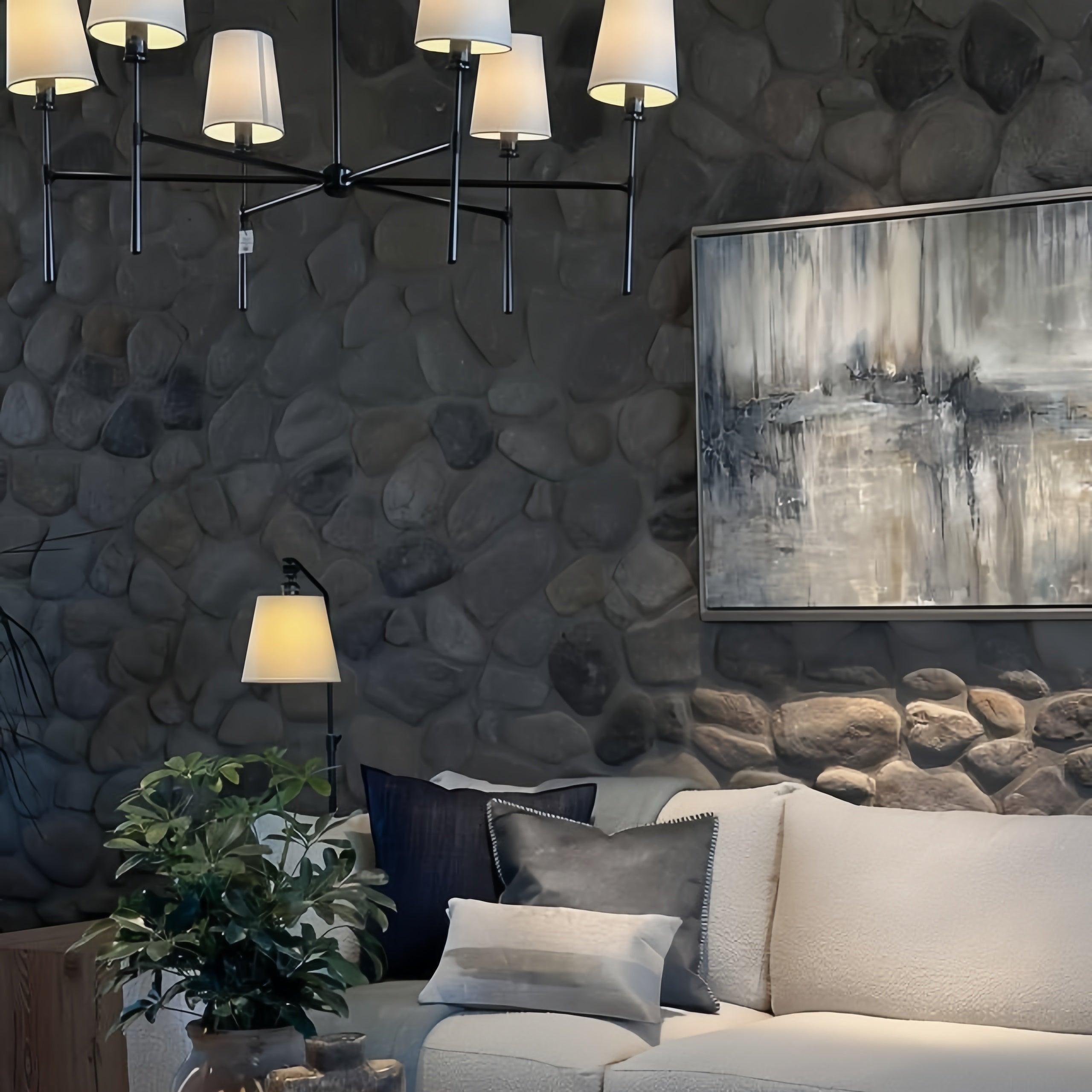Rhodas Round Chandelier - brass finish, modern home lighting