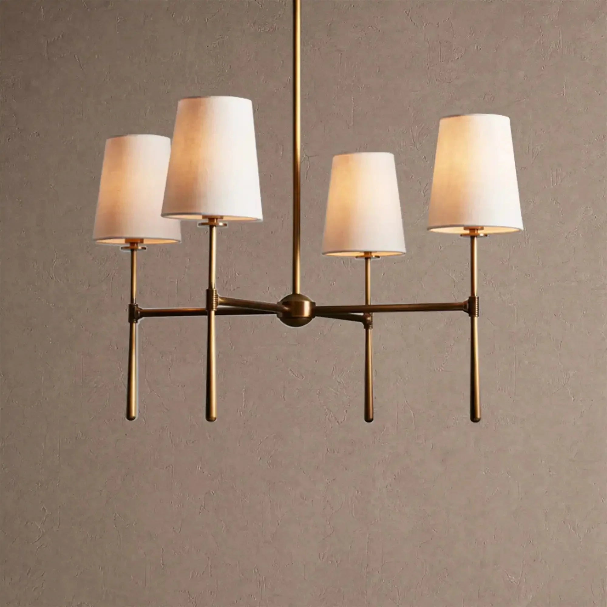 Rhodas Round Chandelier - 4-LightBrassBriglighting