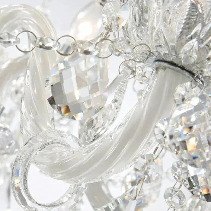 Rustic Antique European Candle Crystal Chandelier Popular Farmhouse Ceiling Light Fixture For Living Room - 15 Lights D36.2"*H22"/24.2kgWarm LightBriglighting