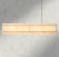 San Marco Alabaster Linear Chandelier 54", 72"-chandelier-Briglighting