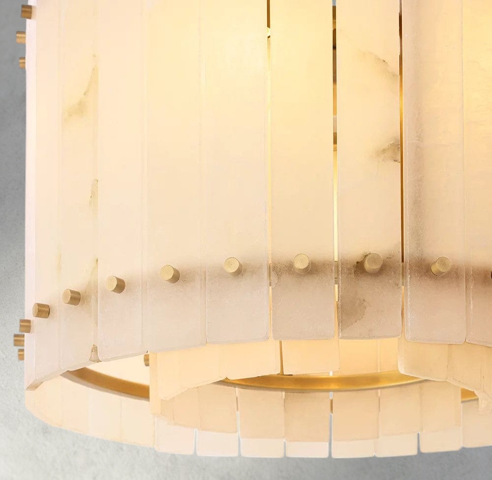 San Marco Alabaster Round Chandelier 22", 37", 48", 60"-chandelier-Briglighting