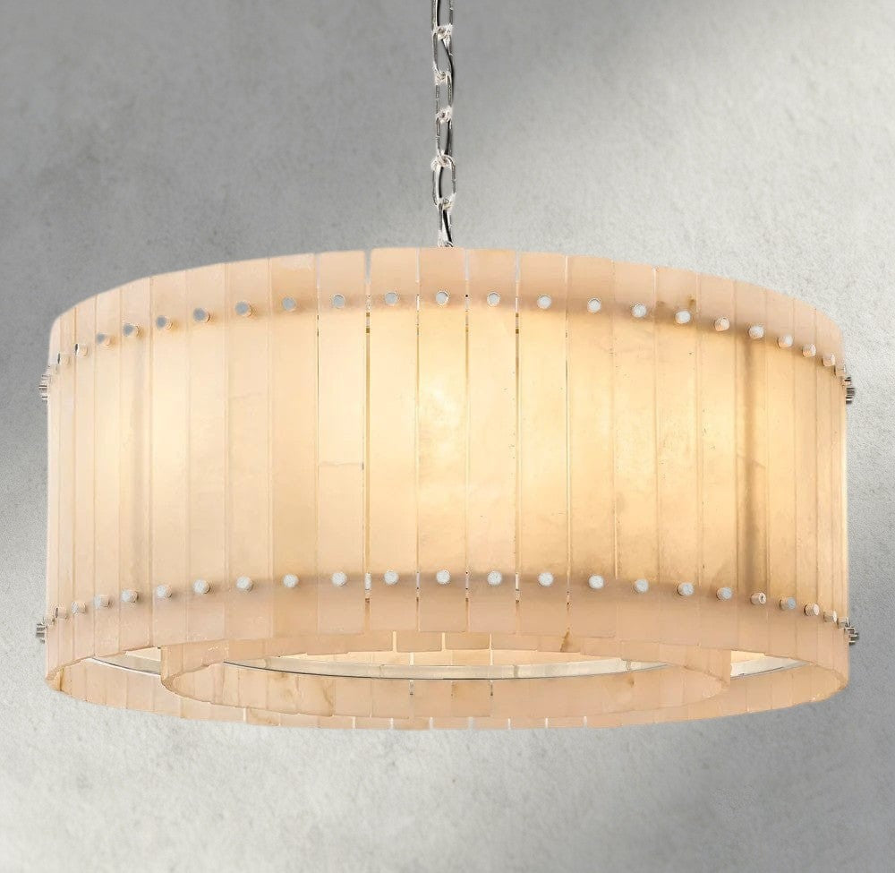 San Marco Alabaster Round Chandelier 22", 37", 48", 60"-chandelier-Briglighting
