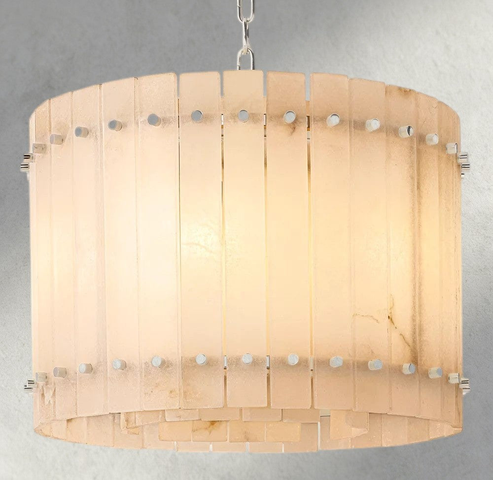 San Marco Alabaster Round Chandelier 22", 37", 48", 60"-chandelier-Briglighting