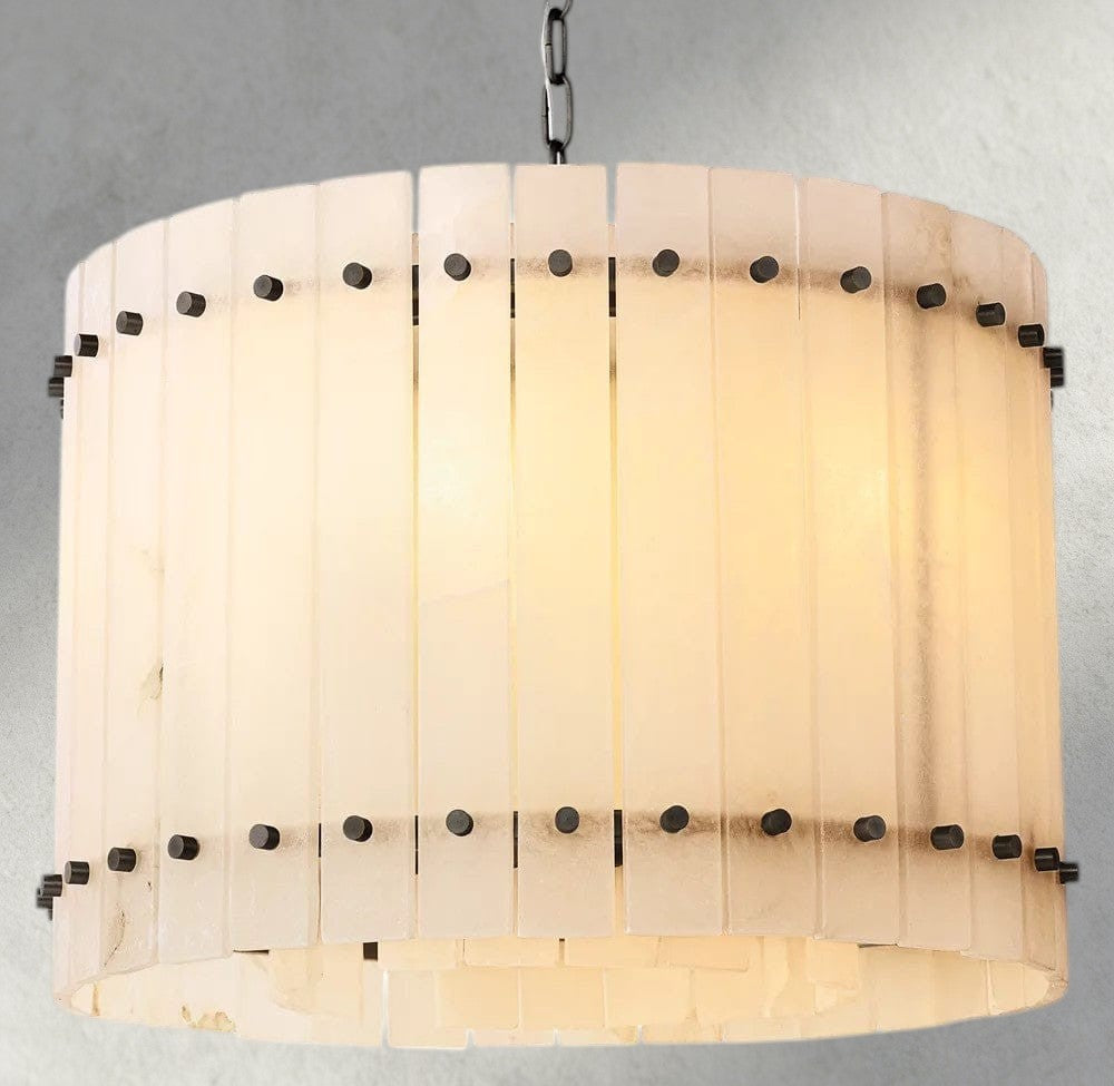 San Marco Alabaster Round Chandelier 22", 37", 48", 60"-chandelier-Briglighting