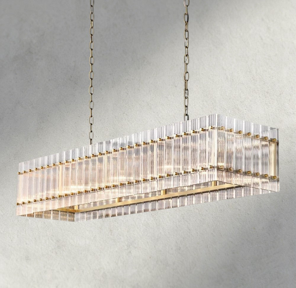 San Marco Rectangular Chandelier 54", 72"-chandelier-Briglighting