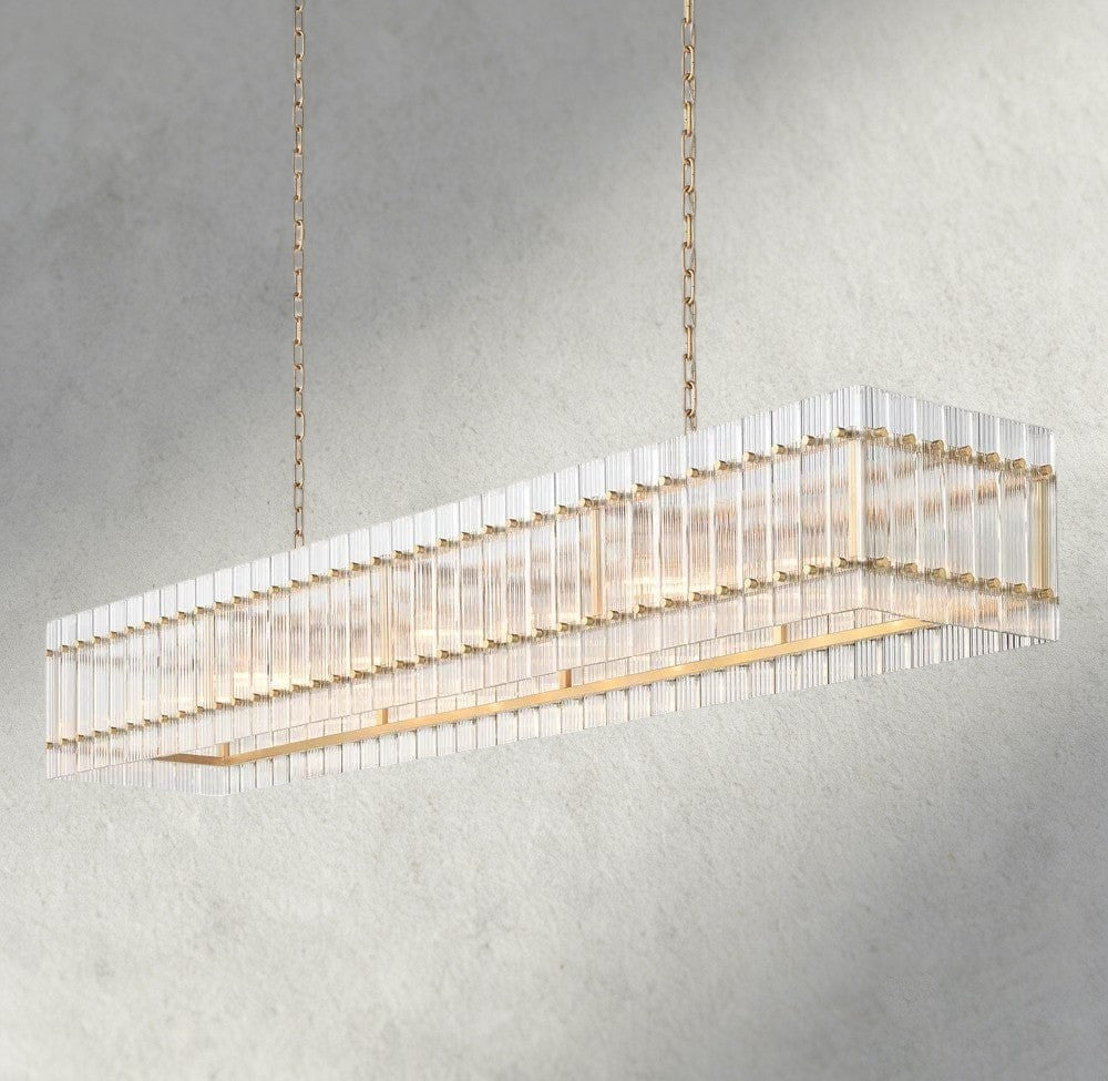 San Marco Rectangular Chandelier 54", 72"-chandelier-Briglighting