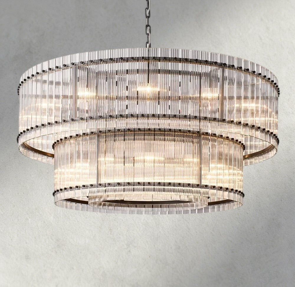 San Marco Two-Tier Round Chandelier 22", 37", 48", 60"-chandelier-Briglighting