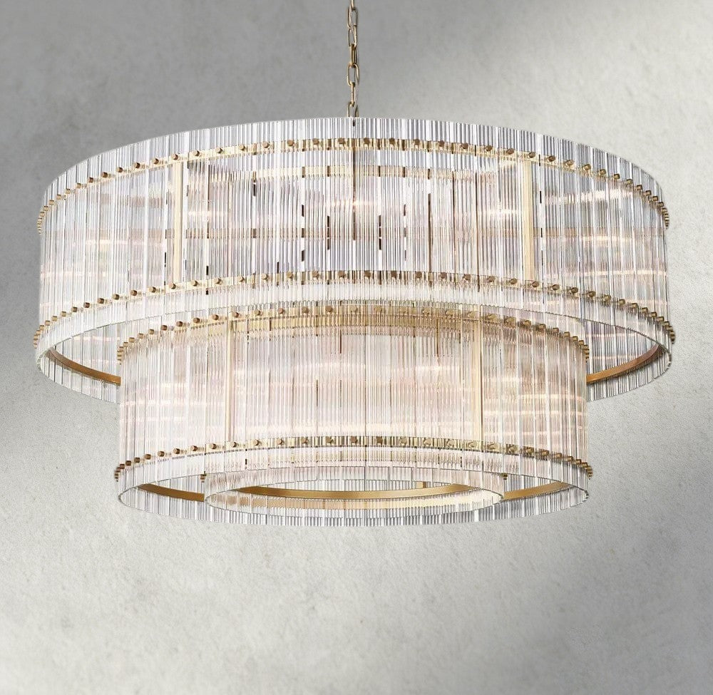 San Marco Two-Tier Round Chandelier 22", 37", 48", 60"-chandelier-Briglighting