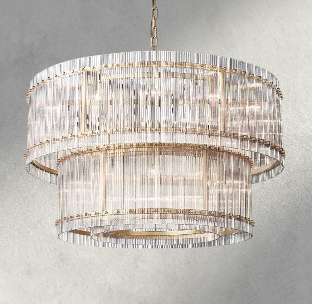 San Marco Two-Tier Round Chandelier 22", 37", 48", 60"-chandelier-Briglighting