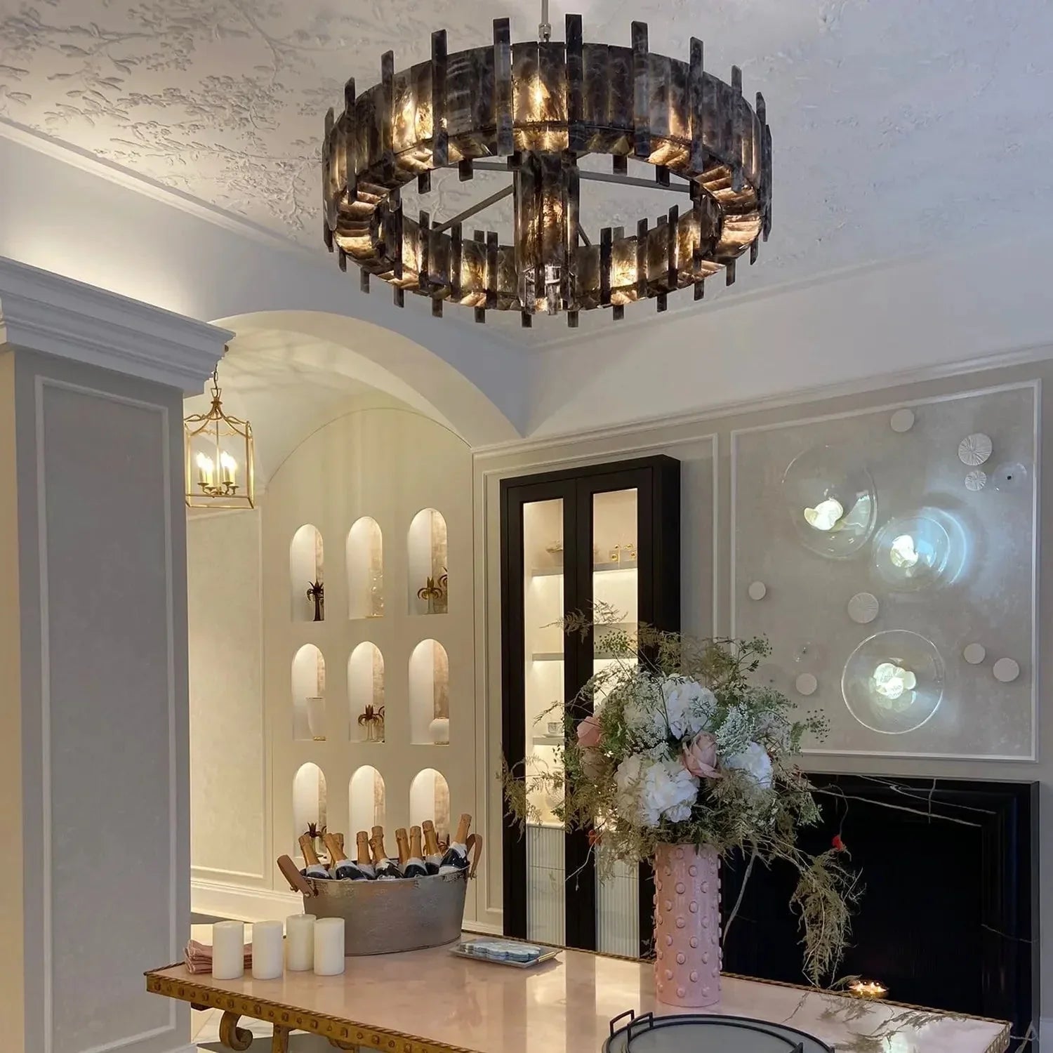 Saturn chandelier - CDR SATURN TRANSPARENT-Briglighting