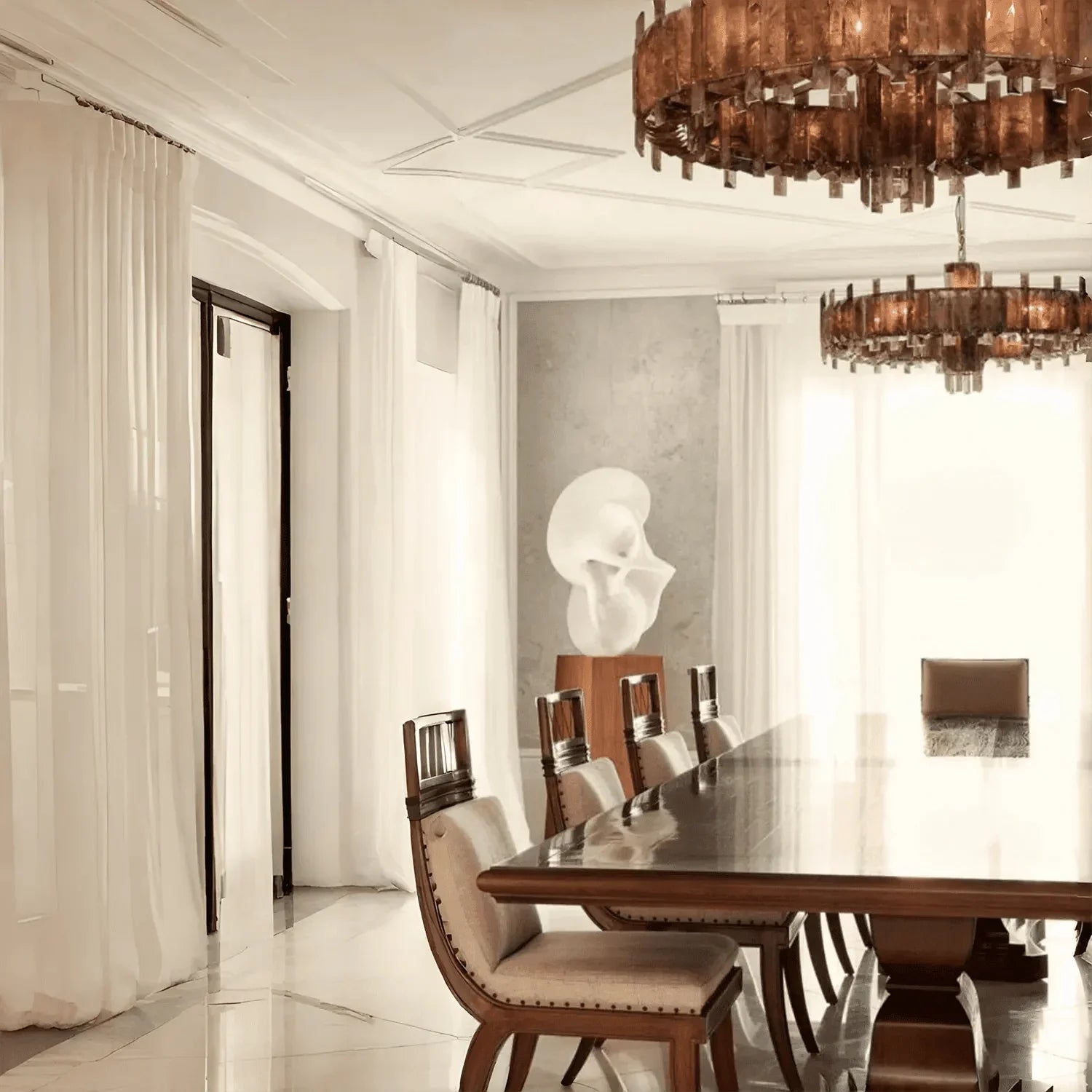 Saturn chandelier - CDR SATURN TRANSPARENT-Briglighting
