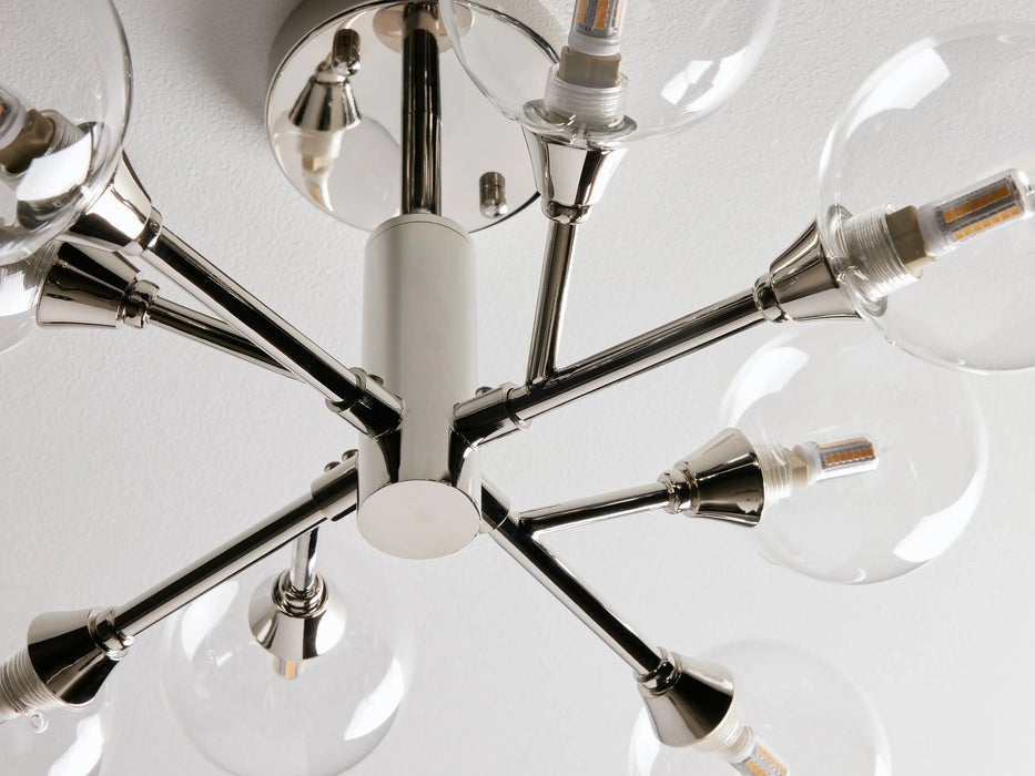 Sera Glass Globe Flushmount-Flushmount-Briglighting