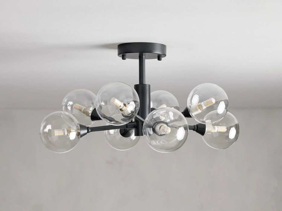 Sera Glass Globe Flushmount-Flushmount-Briglighting