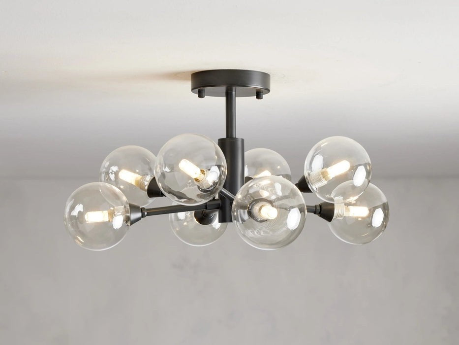 Sera Glass Globe Flushmount-Flushmount-Briglighting