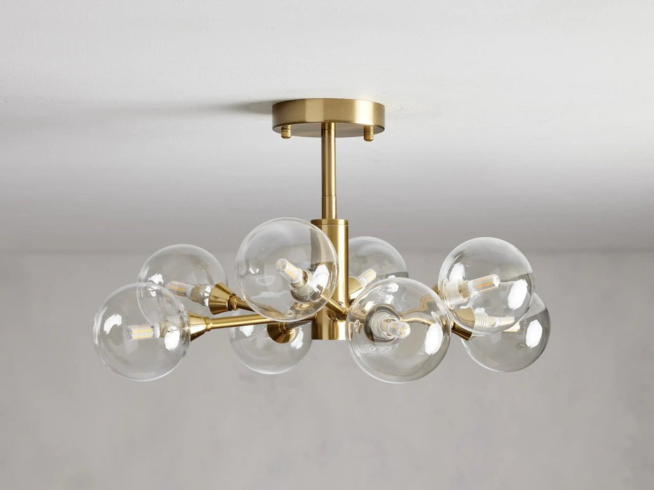 Sera Glass Globe Flushmount-Flushmount-Briglighting