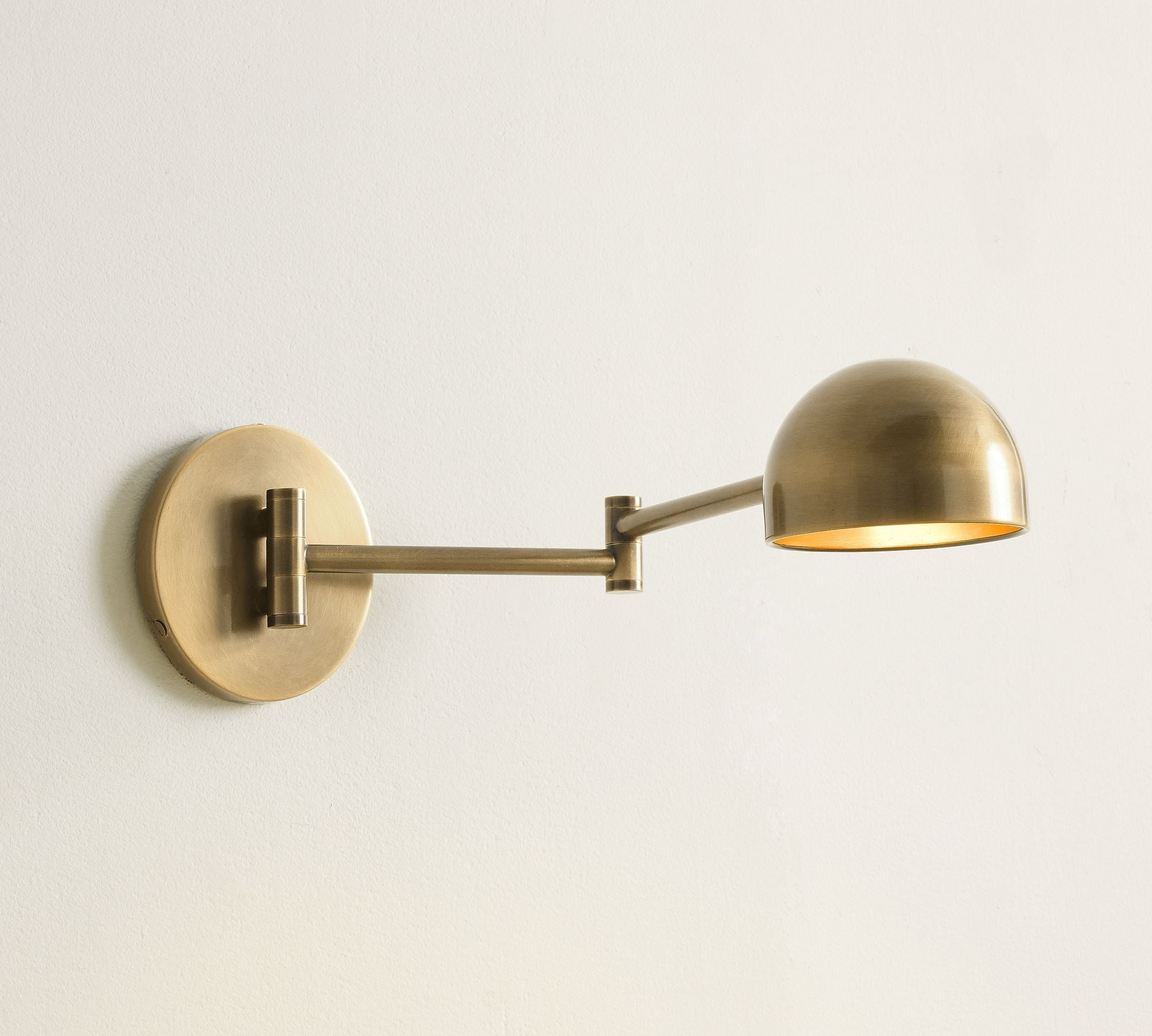 Sherman Metal Swing-Arm Dome Sconce (20")-Briglighting