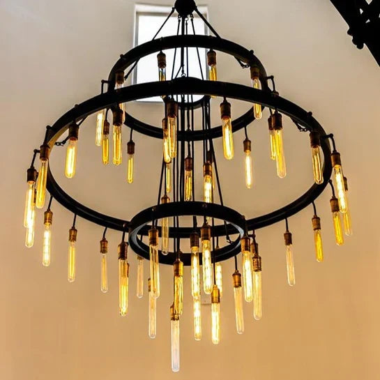 Retro-Inspired Metal Pendant Light Chandelier for Living Room/Bedroom/Staircase/Villa-Briglighting