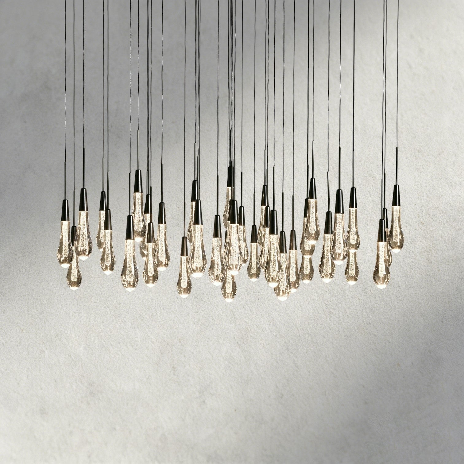 48" / Bronze Soltaire Round Chandelier 17", 24", 36", 58"