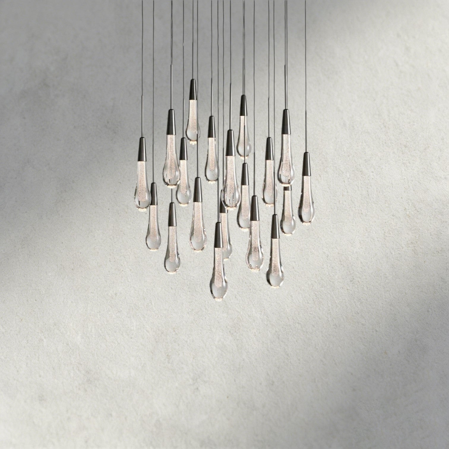 24" / Bronze Soltaire Round Chandelier 17", 24", 36", 58"