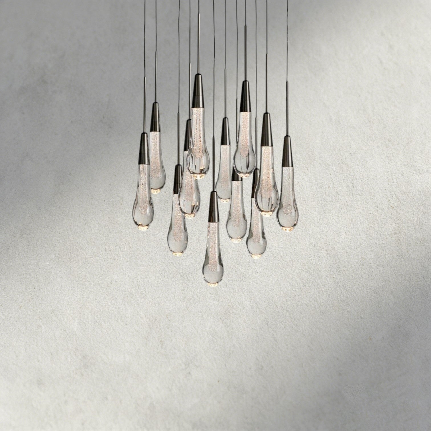 17" / Bronze Soltaire Round Chandelier 17", 24", 36", 58"