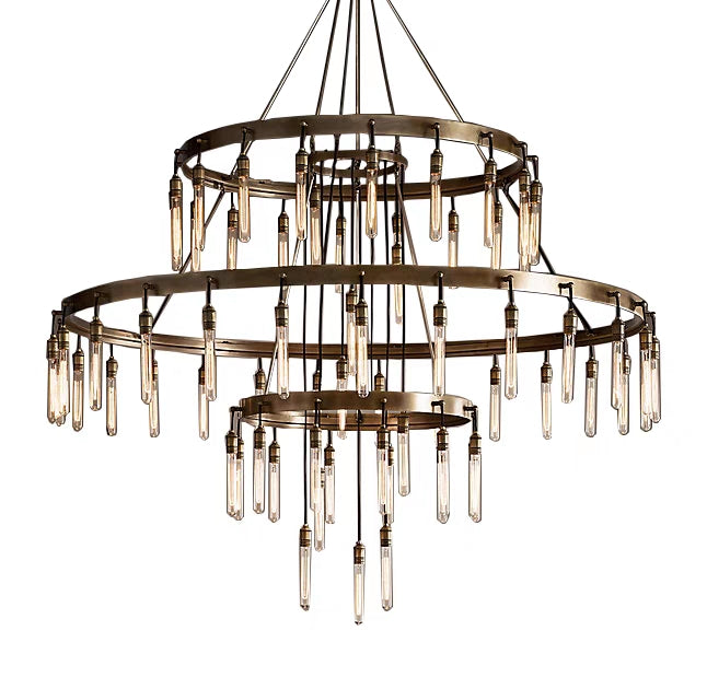 Retro-Inspired Metal Pendant Light Chandelier for Living Room/Bedroom/Staircase/Villa-Briglighting