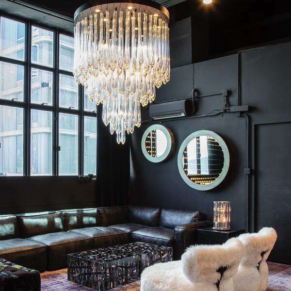 Tiffany Round Flushmount Pendant-Chandelier-Briglighting