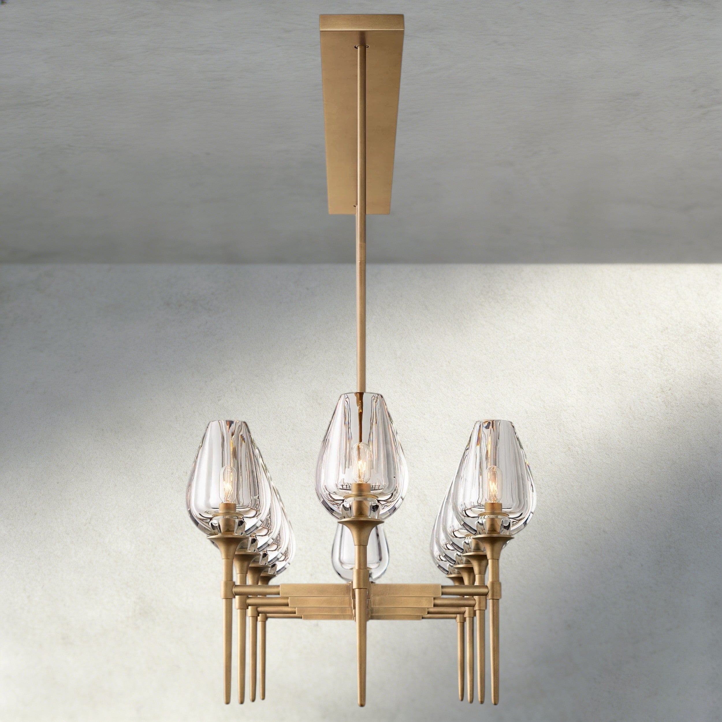 Tulip Linear Chandelier 52", 65"-chandelier-Briglighting