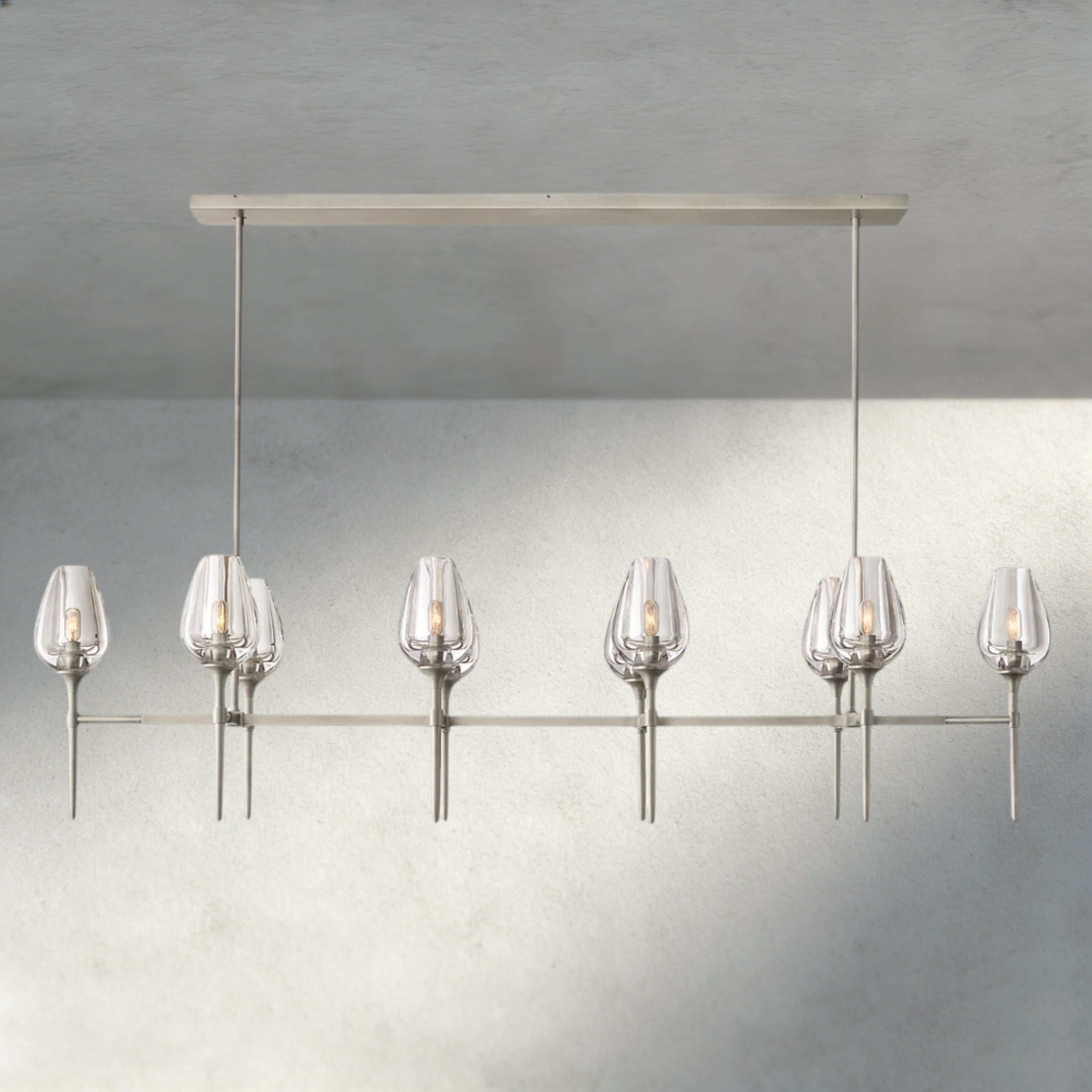 Tulip Linear Chandelier 52", 65"-chandelier-Briglighting
