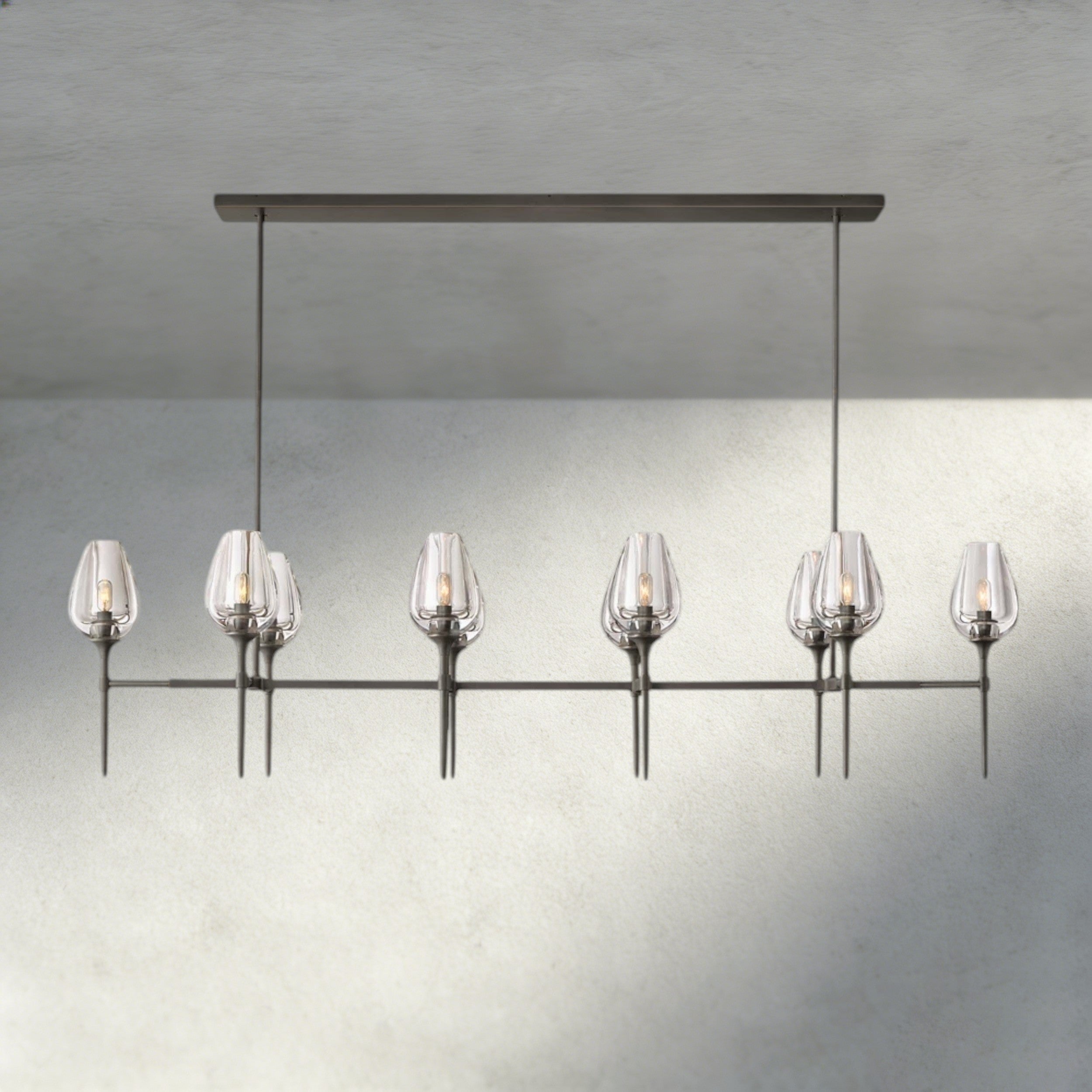 Tulip Linear Chandelier 52", 65"-chandelier-Briglighting