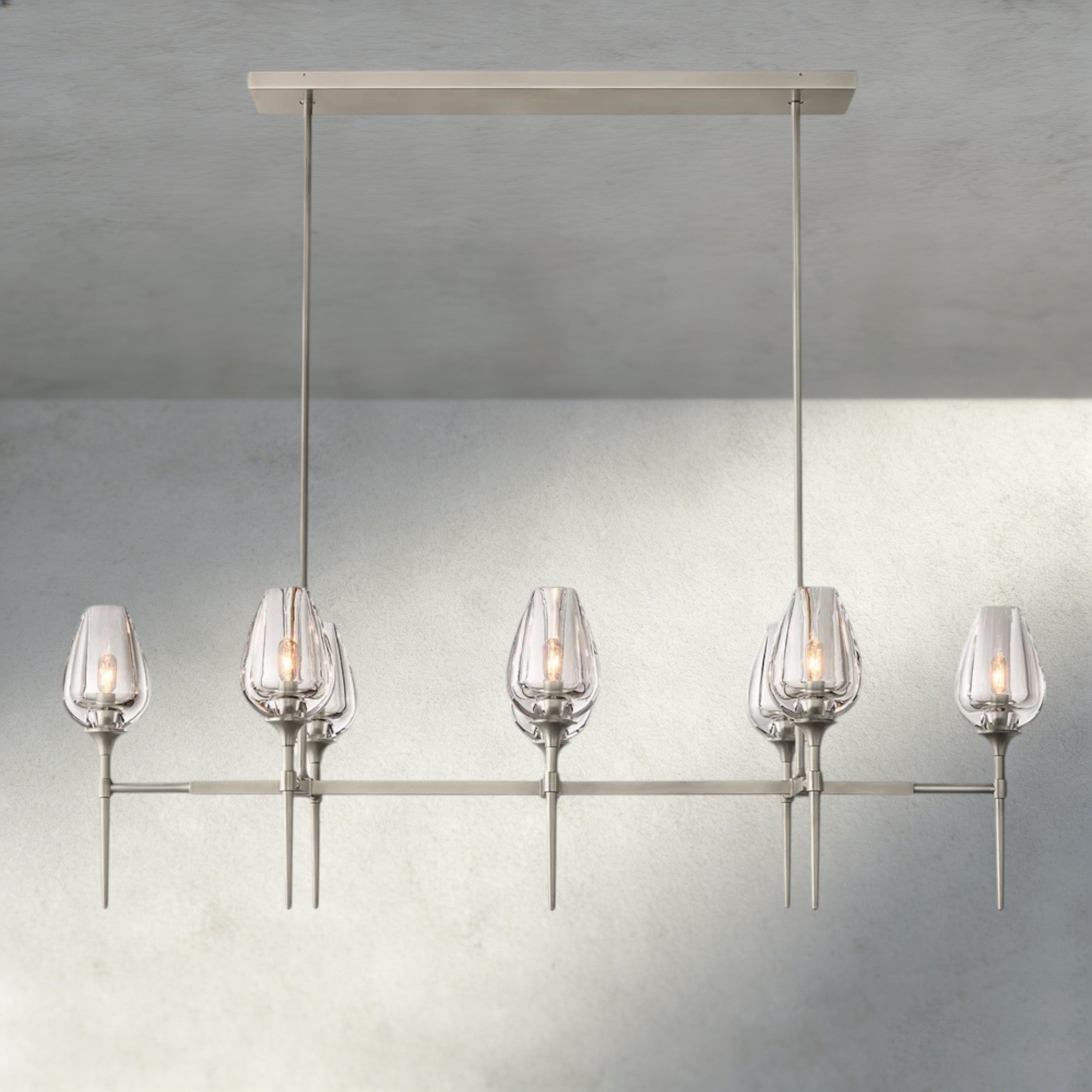 Tulip Linear Chandelier 52", 65"-chandelier-Briglighting