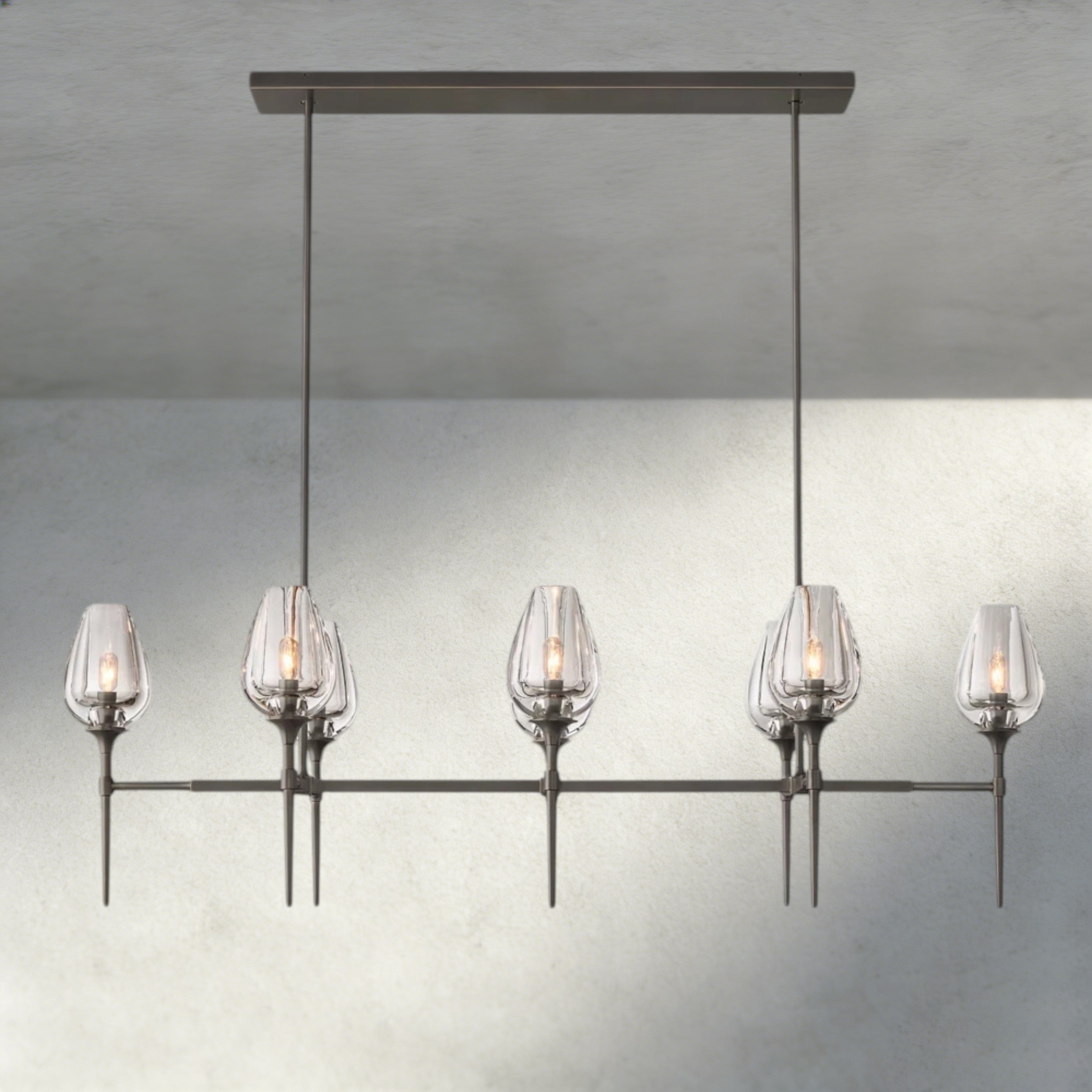 Tulip Linear Chandelier 52", 65"-chandelier-Briglighting