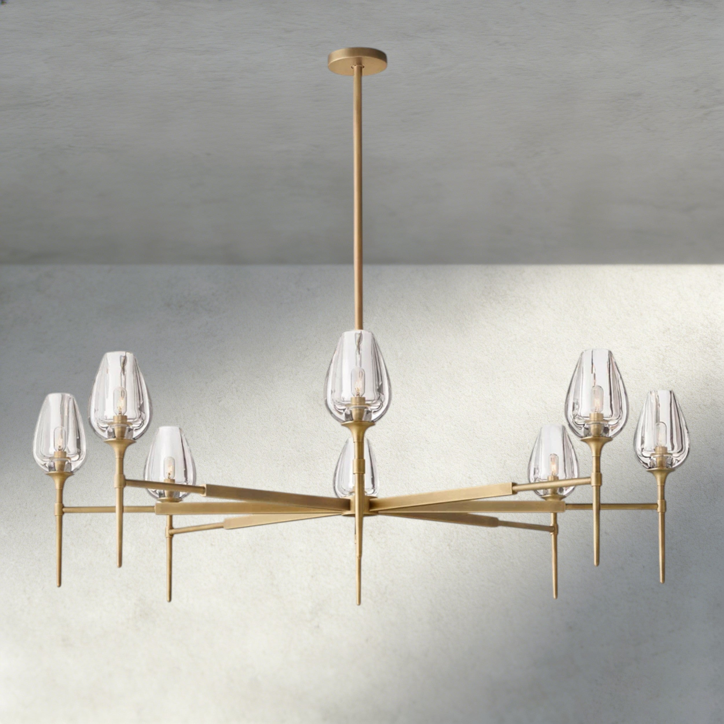 TULIP ROUND CHANDELIER 27", 42", 54"-chandelier-Briglighting