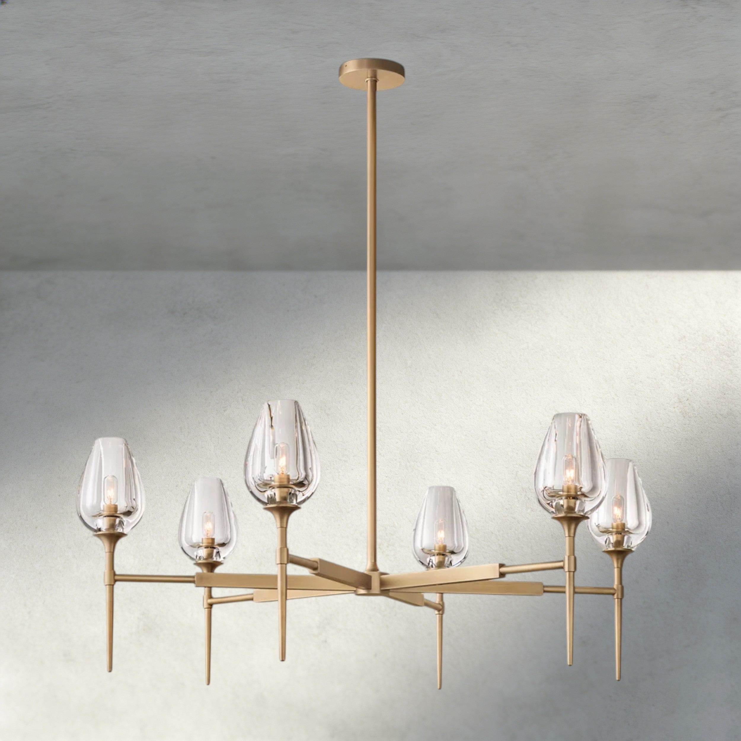 TULIP ROUND CHANDELIER 27", 42", 54"-chandelier-Briglighting