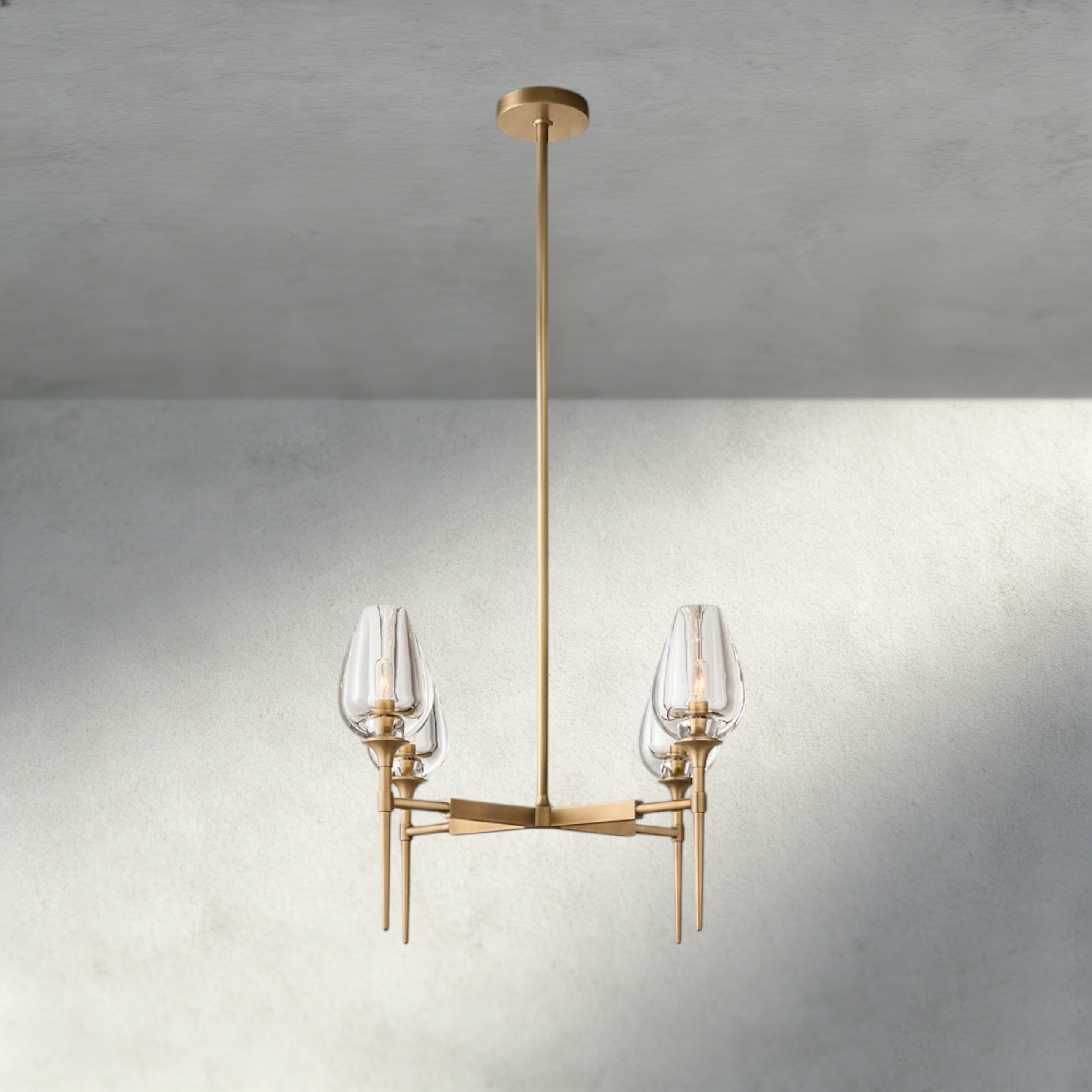TULIP ROUND CHANDELIER 27", 42", 54"-chandelier-Briglighting